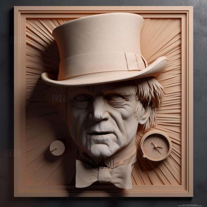 Alex De arge Clockwork Orange Malcolm Mc Dowell 1 3d stl модель для ЧПУ