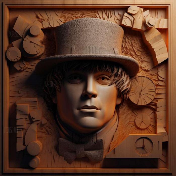 Alex De arge Clockwork Orange Malcolm Mc Dowell 2 stl model for CNC