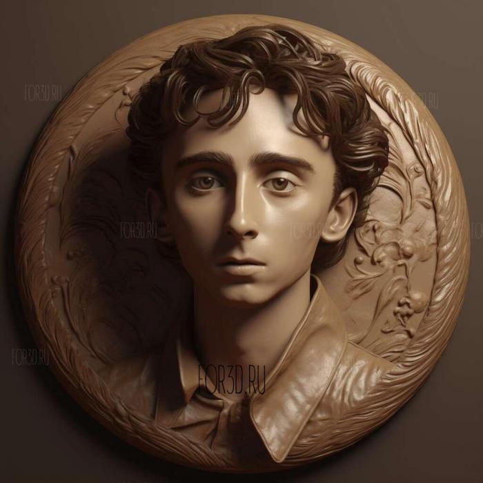 timothee chalamet 1 stl model for CNC