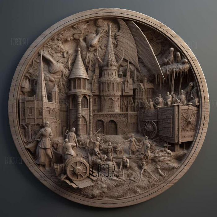 Harry Potter and the Deathly Hallows Part 2 movie 2 stl model for CNC