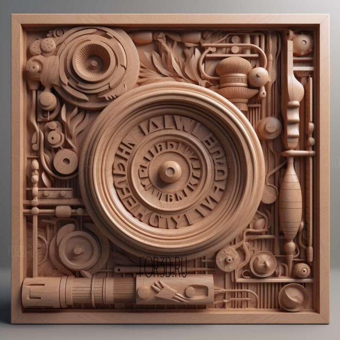 High Fidelity TV series 3 stl model for CNC