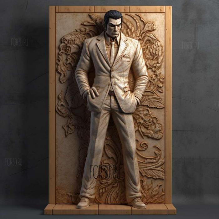 Kazuma Kiryu Yakuza Series 1 stl model for CNC