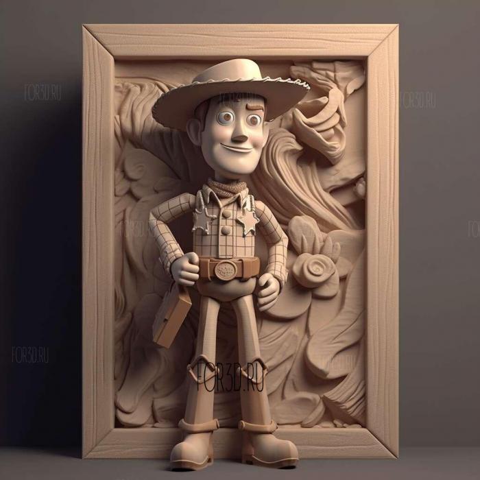 Baz FROM Toy Story 4 stl model for CNC