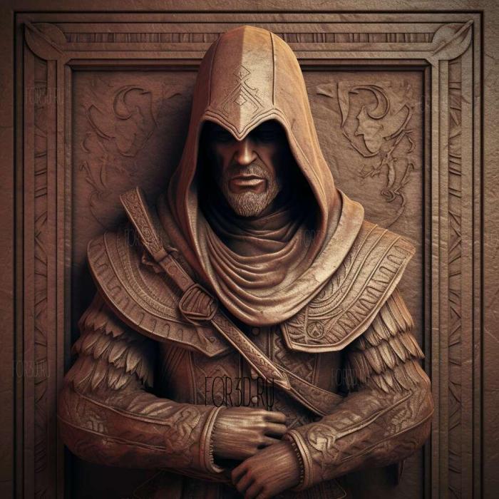 Эцио Аудиторе да Флоренце Assassins Creed серия 4 3d stl модель для ЧПУ