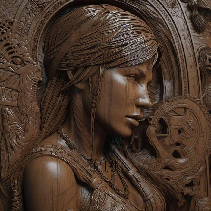 Lara Croft Reflections 4 stl model for CNC