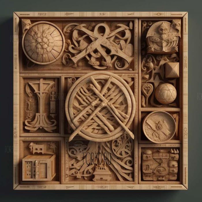 Harry Potter Puzzles Spells 3 stl model for CNC