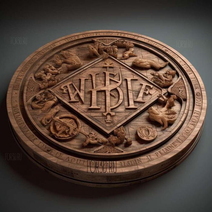 Harry Potter Puzzles Spells 4 stl model for CNC