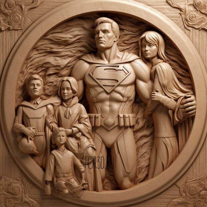 Суперсемейство 2 1 3d stl модель для ЧПУ