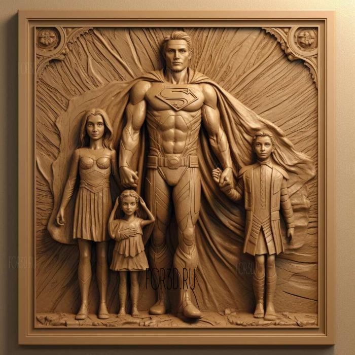 Суперсемейство 2 2 3d stl модель для ЧПУ