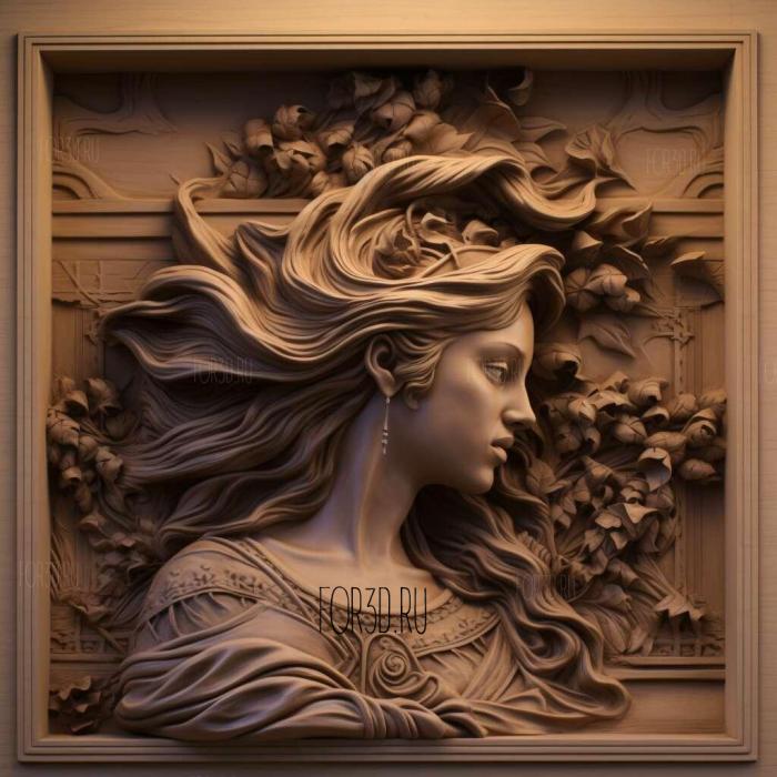 Елена Троянская серия 2 3d stl модель для ЧПУ