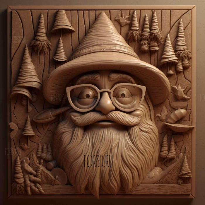 Gravity Falls series 1 stl model for CNC