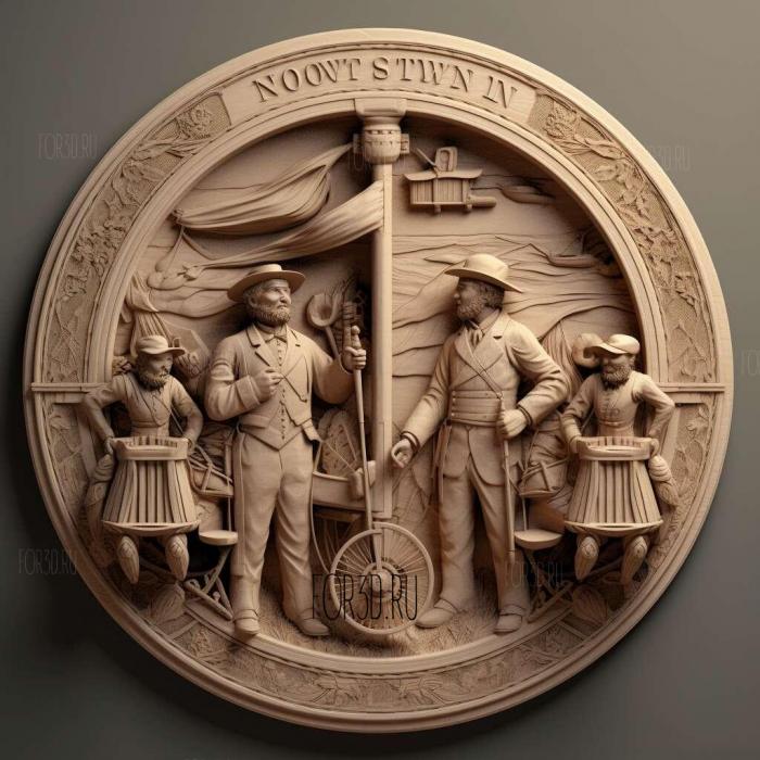 North and South TV series 1 stl model for CNC