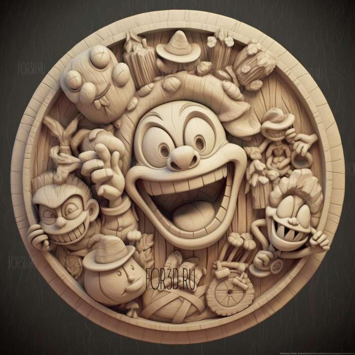 stl The Cuphead Show series 2 stl model for CNC