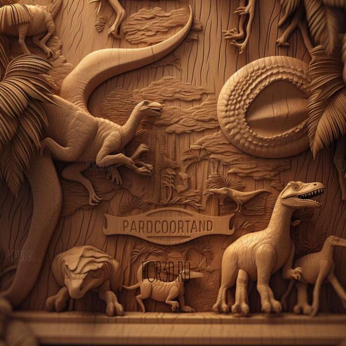 Jurassic World Camp Cretaceous series 1 stl model for CNC