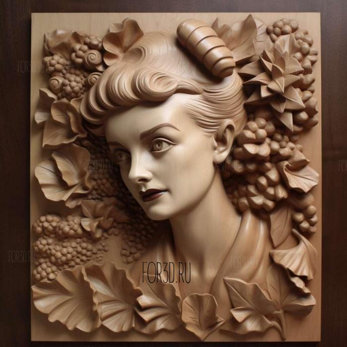 Regina Giddens Chanterelles Bette Davis 3 stl model for CNC