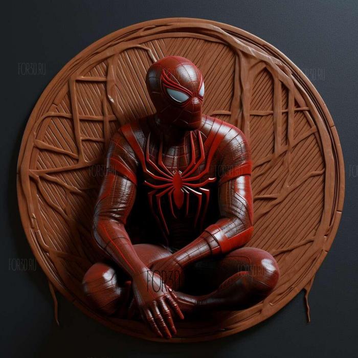 Marvels Spider Man Miles Morales 3 stl model for CNC