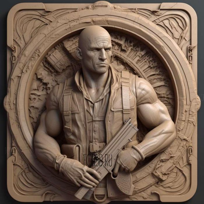 Hobbs Shaw movie 2 stl model for CNC