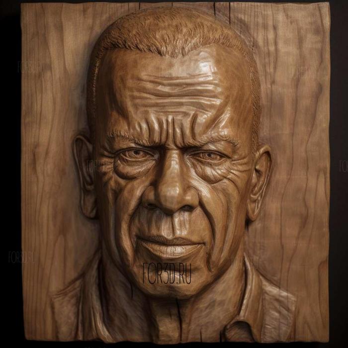 JOHN MCCLANE DIE HARD Bruce Willis 1 stl model for CNC