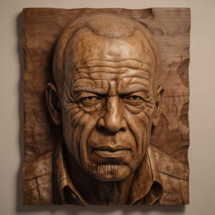 JOHN MCCLANE DIE HARD Bruce Willis 2 stl model for CNC