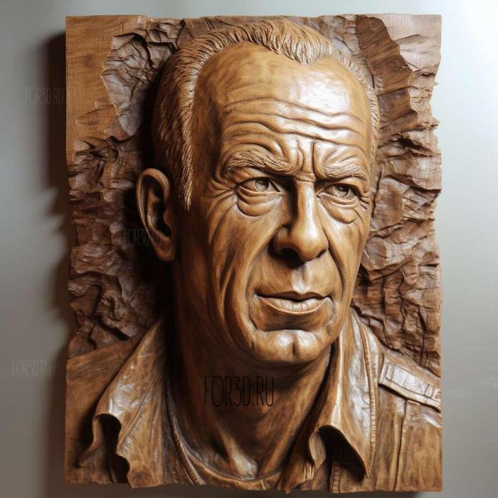 JOHN MCCLANE DIE HARD Bruce Willis 3 3d stl модель для ЧПУ