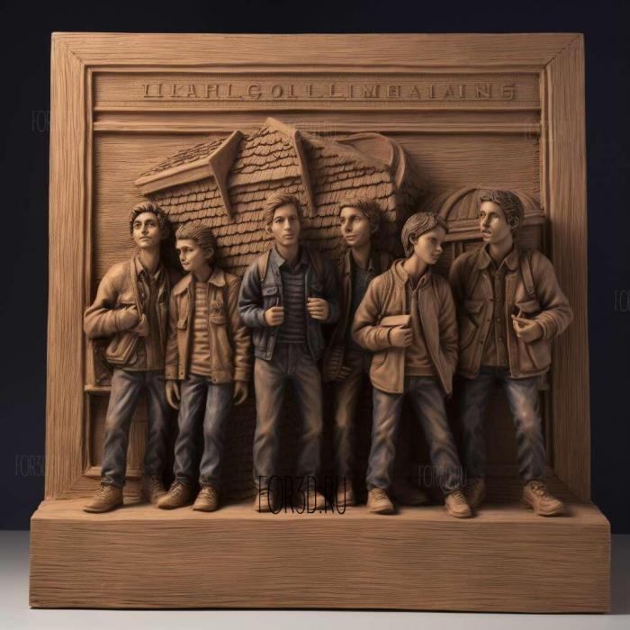 Freaks and Geeks TV series 1 stl model for CNC