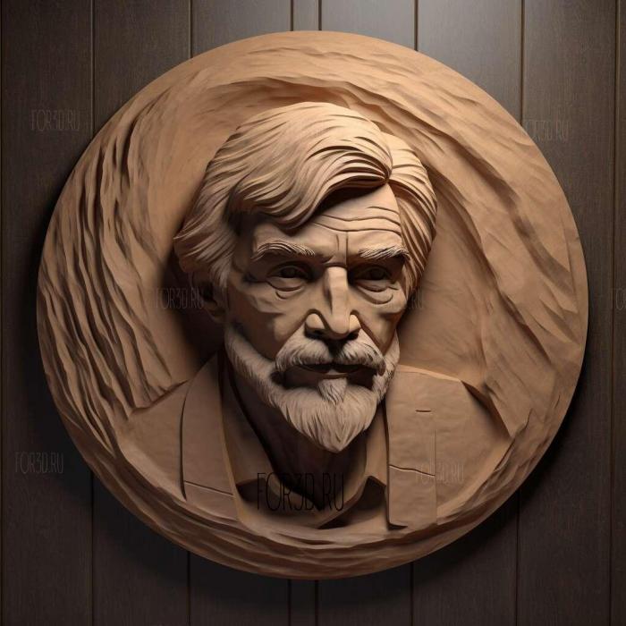 Tom Flynn Portrait 4 3d stl модель для ЧПУ