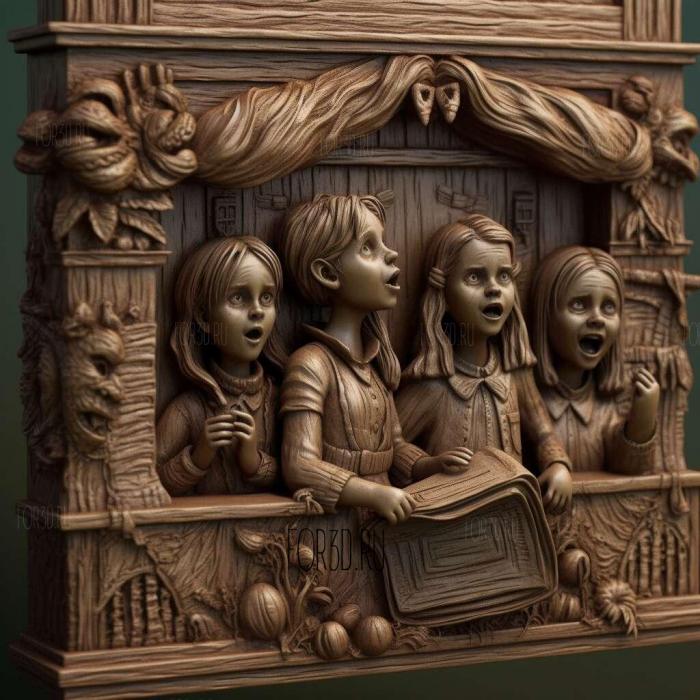 stl The Haunted Hathaways series 2 stl model for CNC