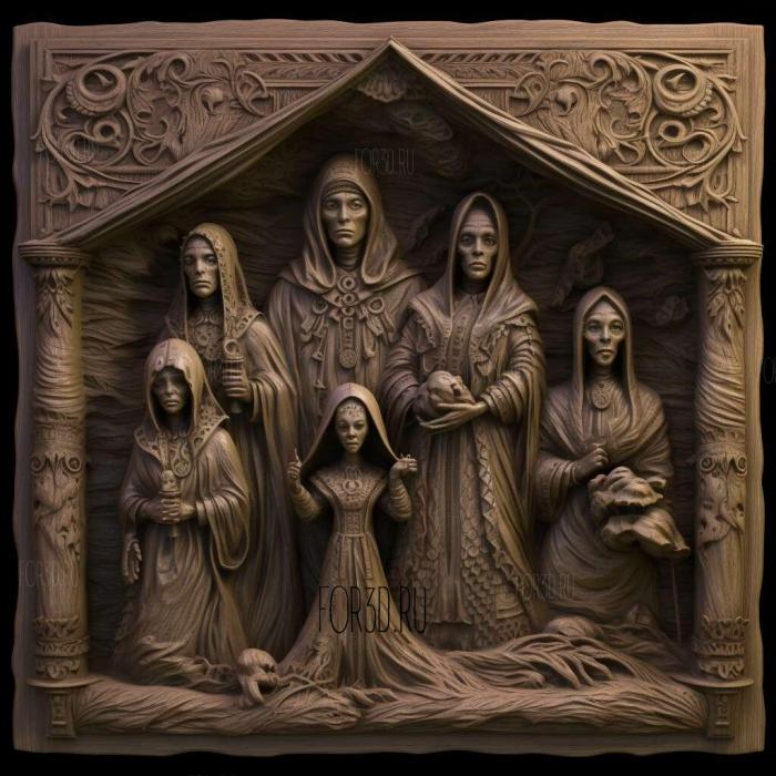 stl The Haunted Hathaways series 3 stl model for CNC