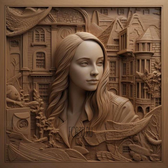 Emily in Paris TV series 1 stl model for CNC