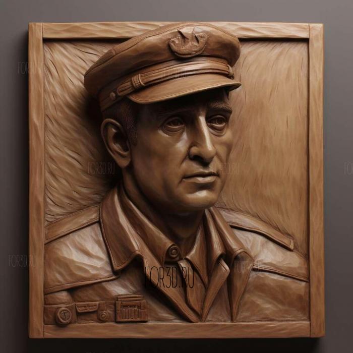 Travis Bickle Taxi Driver Robert de Niro 3 stl model for CNC