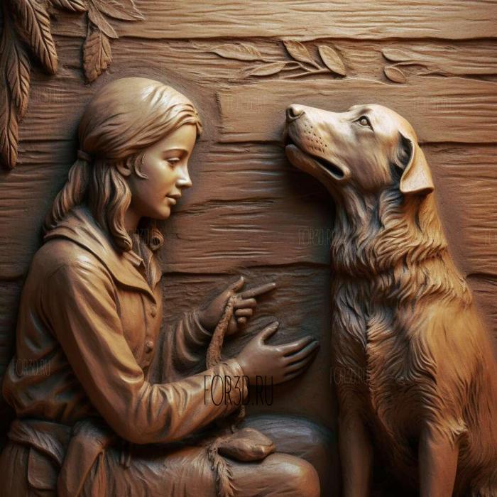 Lassie Lassie Comes Home Pel the Dog 1 stl model for CNC