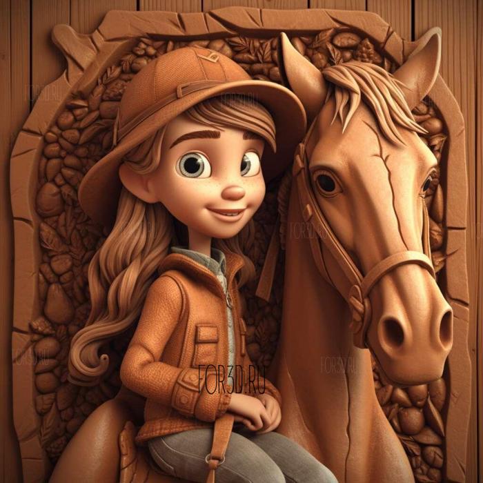 stl Spirit Riding Free TV series 1 stl model for CNC