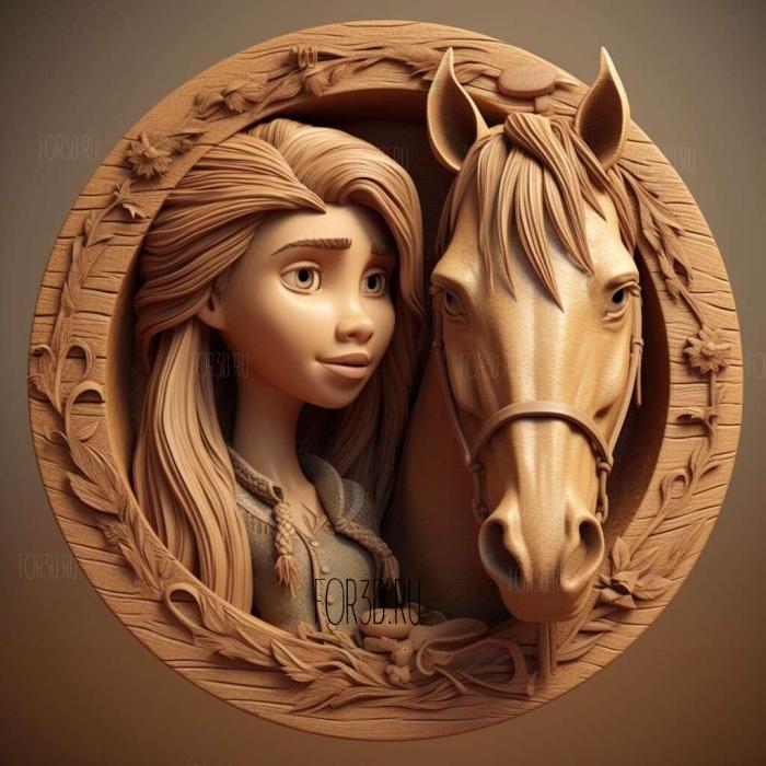 stl Spirit Riding Free TV series 2 stl model for CNC
