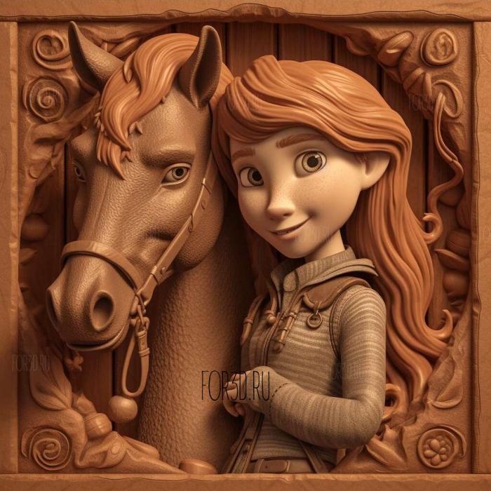 stl Spirit Riding Free TV series 4 stl model for CNC