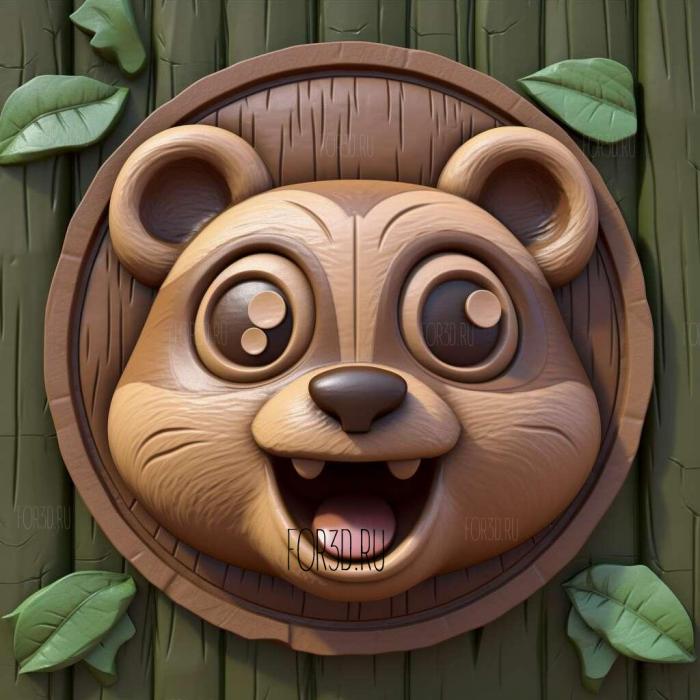 Tom Nook from Animal Crossing 3 stl model for CNC