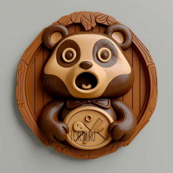 Tom Nook from Animal Crossing 4 stl model for CNC