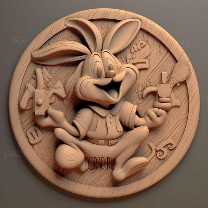 Bugs Bunny Taz Time Busters 1 stl model for CNC