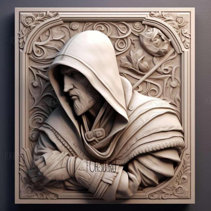 Ezio Auditore da Firenze Assassins Creed 2 1 stl model for CNC