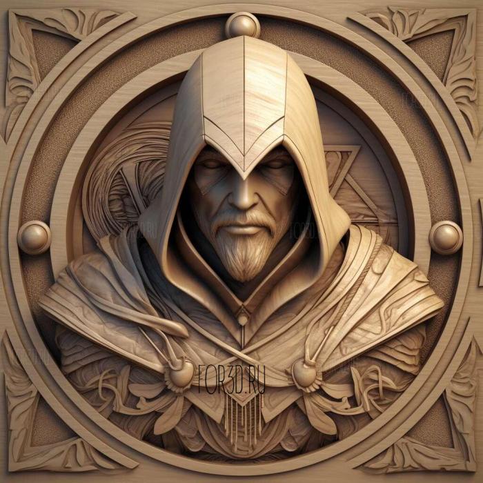 Ezio Auditore da Firenze Assassins Creed 2 3 stl model for CNC