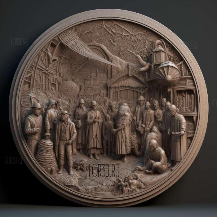 Harry Potter and the Deathly Hallows Part 1 movie 3 stl model for CNC