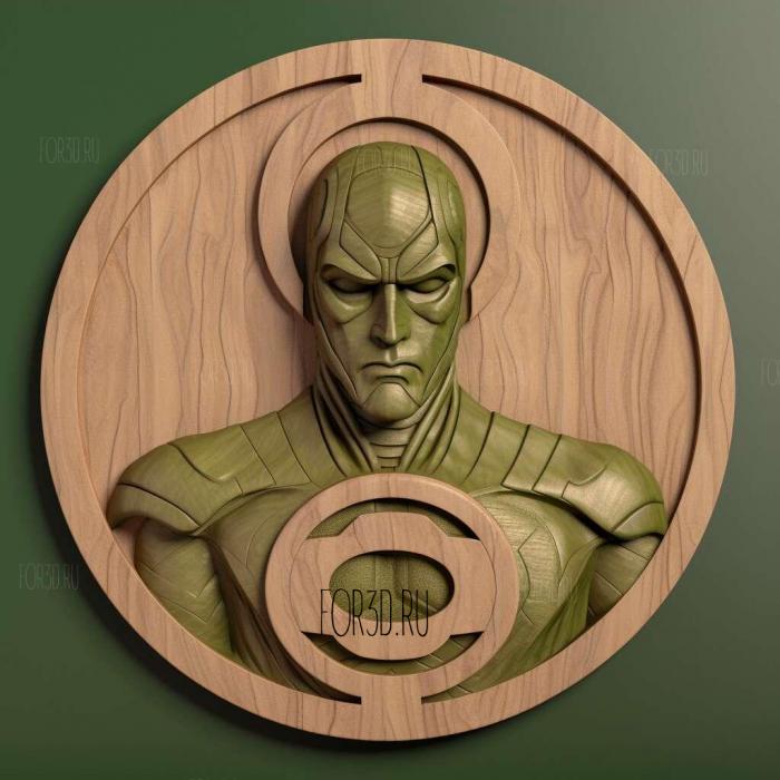 Green Lantern The Animated Series TV series 2 stl model for CNC