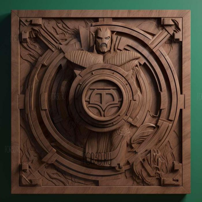 Green Lantern The Animated Series TV series 3 stl model for CNC