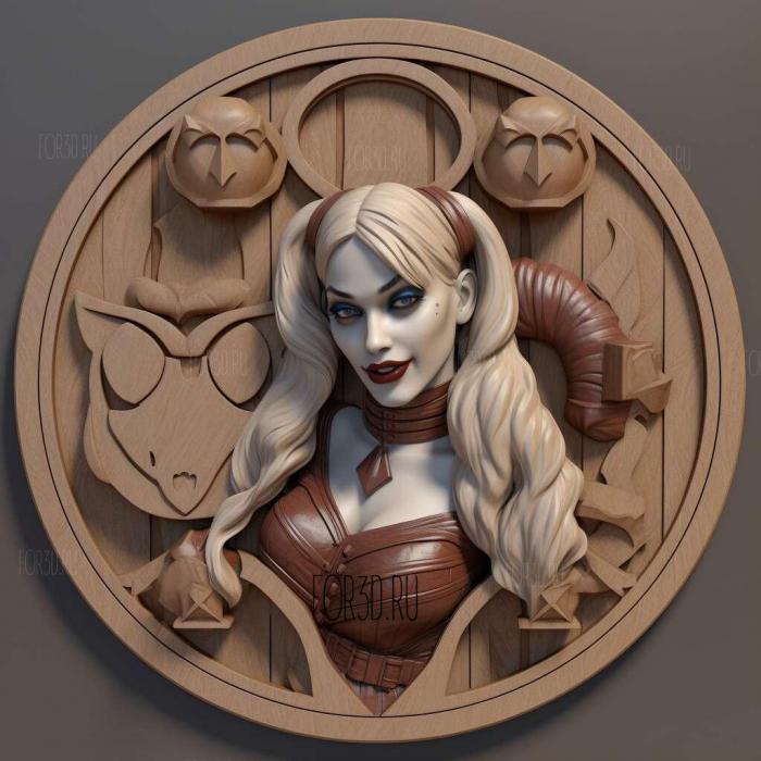 harley quinn 3d model 1 stl model for CNC