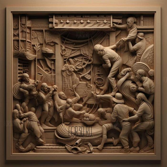 Hells Kitchen series 1 stl model for CNC