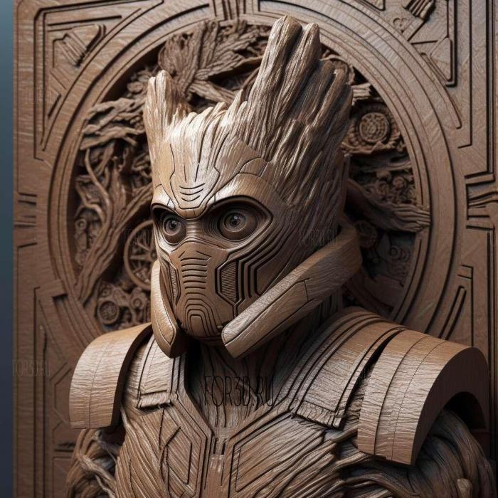 Guardians of the Galaxy movie 3 stl model for CNC