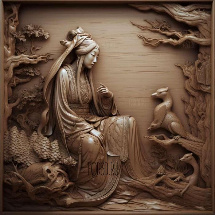stl The Tale of Genji Murasaki Shikibu before 1021 2 stl model for CNC