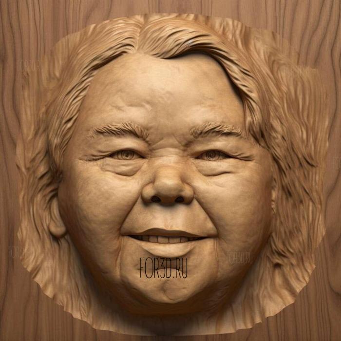 st Annie Wilkes MiseryKathy Bates 3 stl model for CNC