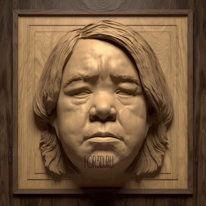 st Annie Wilkes MiseryKathy Bates 4 stl model for CNC