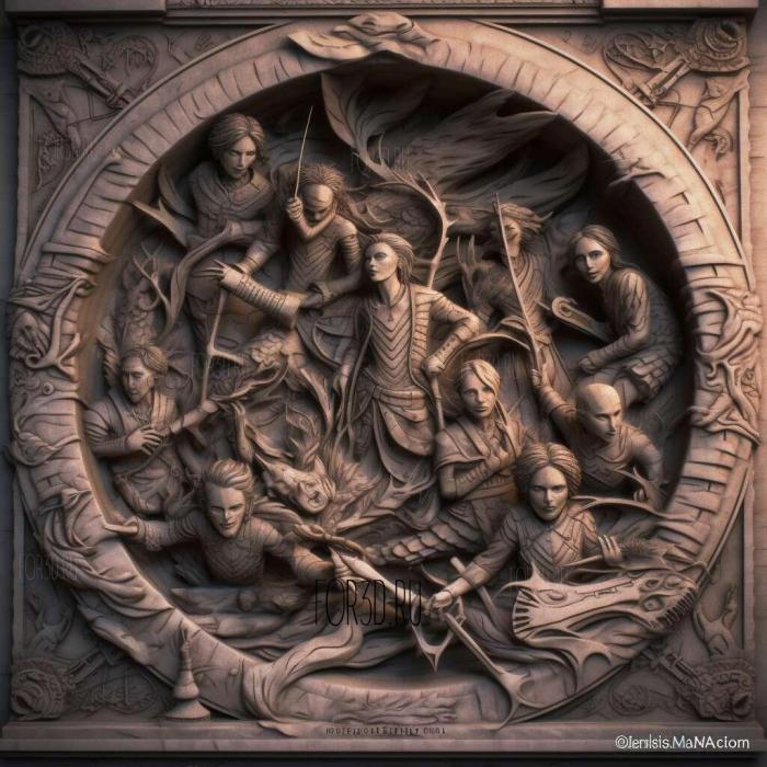 Shadowhunters The Mortal Instruments series 3 stl model for CNC