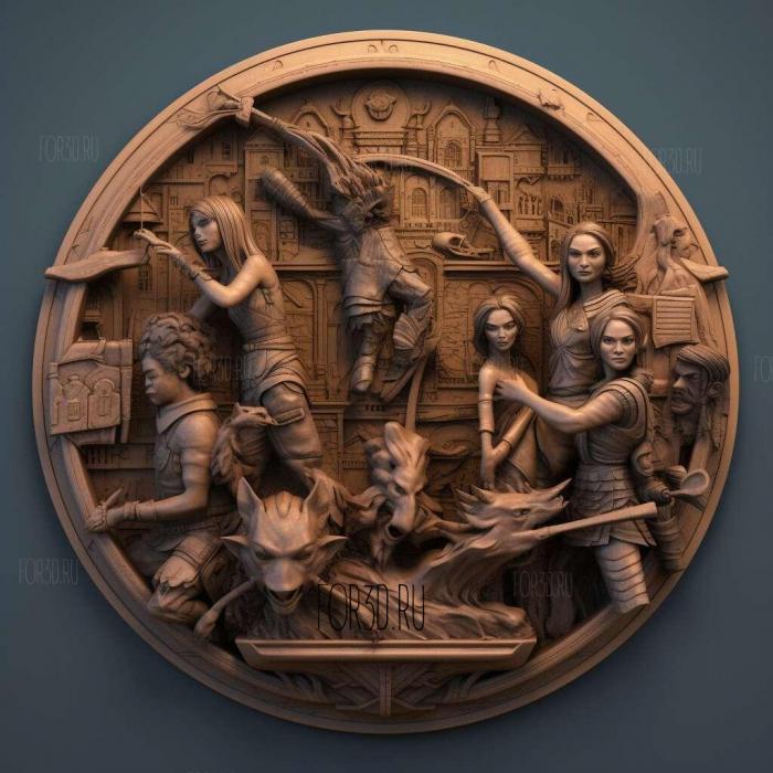 Shadowhunters The Mortal Instruments series 4 stl model for CNC